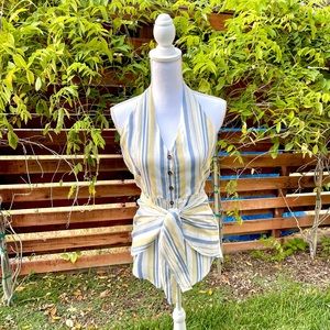 Melba Stripped Halter Romper